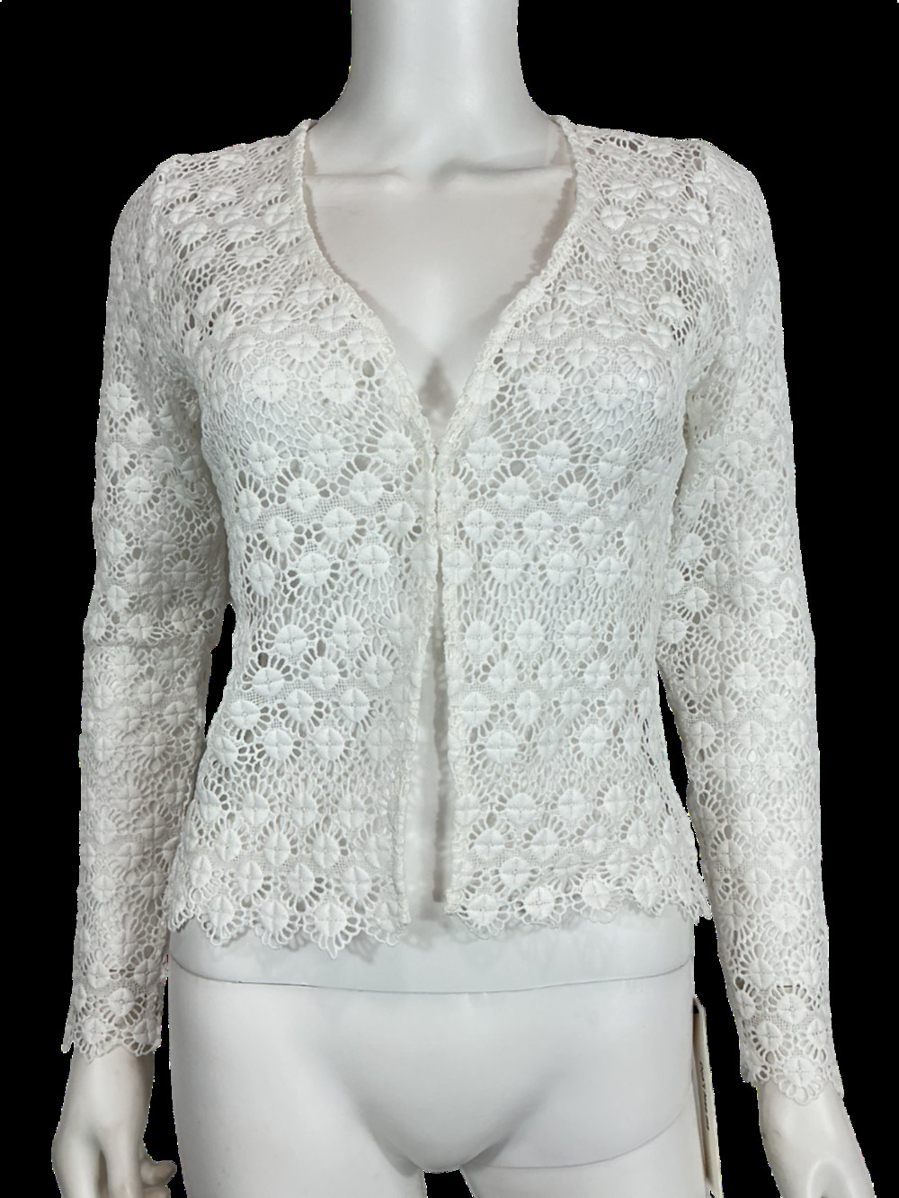 Reformation Lace White Simona Blouse Size 0